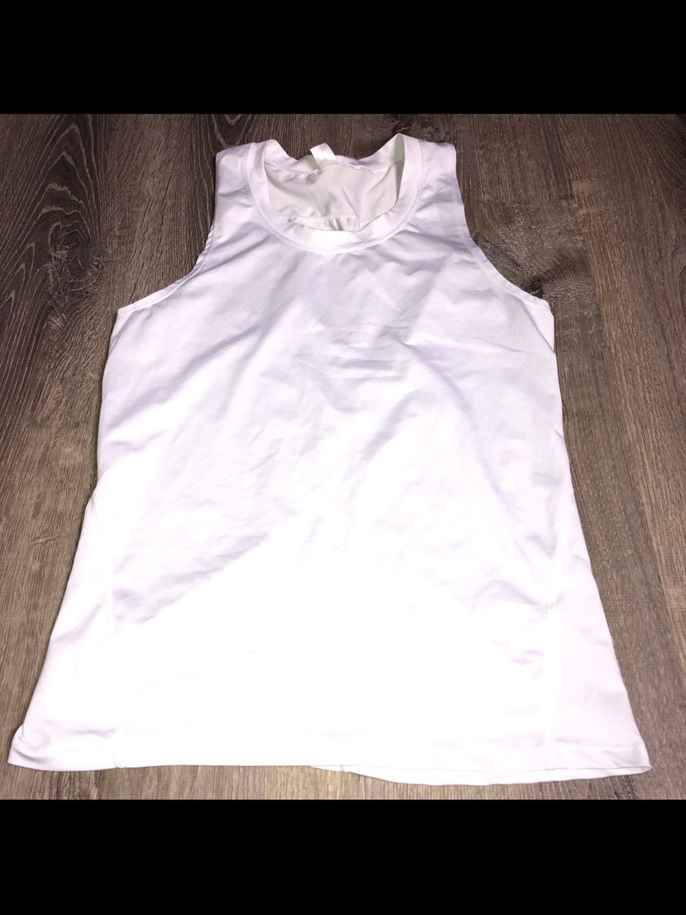 Women's White Racerback Tank Top - Lightweight Everyday Layer M